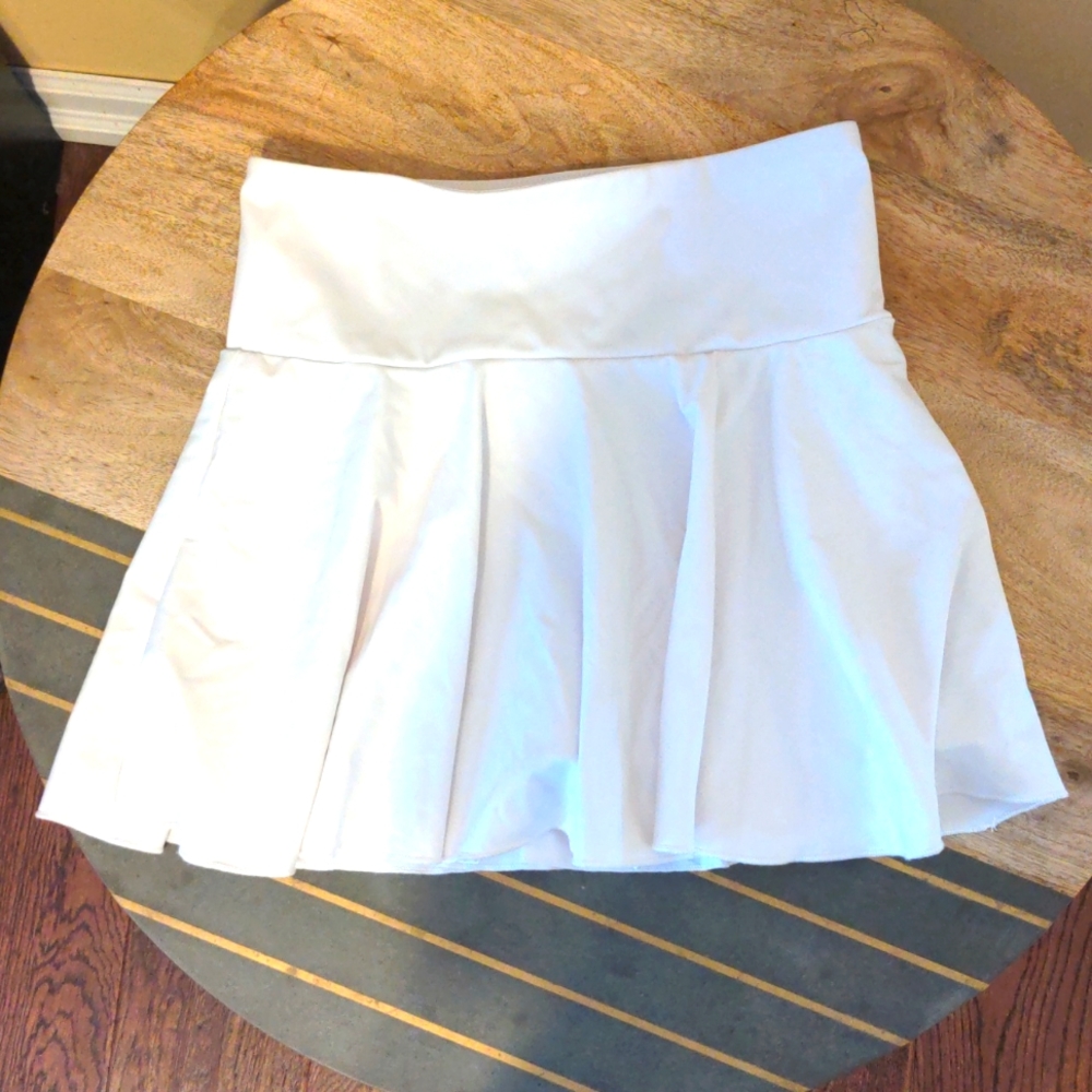 White Skort